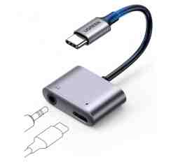 Slika izdelka: Adapter UGREEN CM231 USB-C => 3.5mm + USB-C DAC PD60W