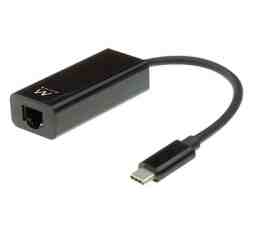 Slika izdelka: Adapter USB-C v RJ45 Ethernet, črn, Ewent EW9828