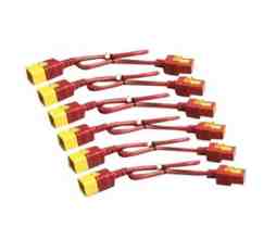 Slika izdelka: APC IEC KIT6 EA C19 na C20 16A 1,2m rdeči napajalni kabli za Rack PDU