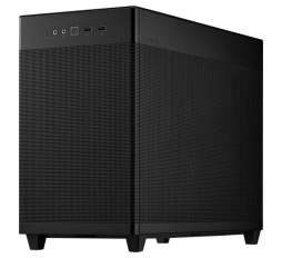 Slika izdelka: ASUS Prime AP201 MicroATX Ohišje - Črno, elegantno 33-litrsko MicroATX ohišje s stranskimi paneli brez orodja in mrežo, s podporo za hladilnike do 360 mm, grafične kartice do 338 mm dolge in standardne ATX napajalnike