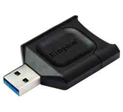 Slika izdelka: Čitalec kartic Kingston MobileLite Plus, USB A, za SDHC, UHS-II, USB 3.2
