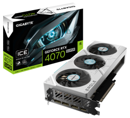 Slika izdelka: GIGABYTE GeForce RTX 4070 SUPER EAGLE OC ICE 12GB grafična kartica, GDDR6X 12GB/192bit, PCI-E 4.0, 1x HDMI, 3x DP, 1x 12VHPWR, White, Retail