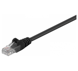 Slika izdelka: GOOBAY U/UTP CAT 5e patch 1 m črn mrežni povezovalni kabel