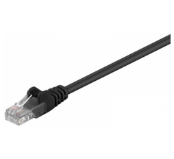 Slika izdelka: GOOBAY U/UTP CAT 5e patch 10 m črni mrežni povezovalni kabel