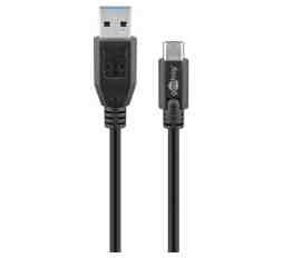 Slika izdelka: GOOBAY USB-C - USB A 3.0 Sync & Charge Super speed 0,5m hitri polnilni kabel