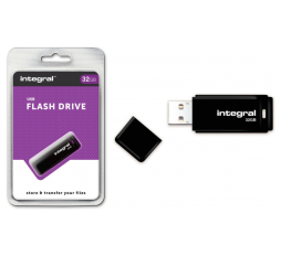 Slika izdelka: INTEGRAL BLACK 32GB USB2.0 spominski ključek