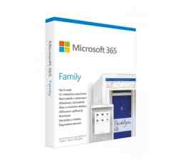 Slika izdelka: Microsoft 365 Family Mac/Win - angleški - 1 letna naročnina