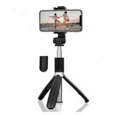 Slika izdelka: Selfie stick teleskopsko držalo Media-Tech za pametni telefon s stojalom 2v1 (MT5542)