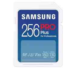 Slika izdelka: Spominska kartica Samsung PRO Plus, micro SDXC, 256GB, U3, V30, A2, UHS-I, z SD adapterjem