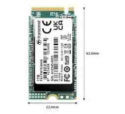 Slika izdelka: SSD Transcend M.2 PCIe NVMe 1TB 400S 2242, 2000/1700 MB/s, 3D TLC, DRAM-less