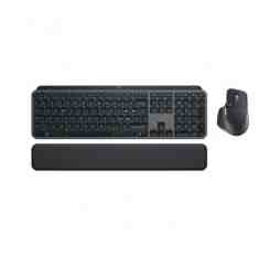 Slika izdelka: Tipkovnica in miš Logitech brezžična Bluetooth MX Keys Combo US international črna Bolt USB reciever (920-010932)