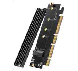 Slika izdelka: Ugreen M.2 PCIe NVME M-Key na PCIe 4.0 x16 adapter s hladilnikom - box