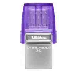 Slika izdelka: USB C & USB DISK Kingston 128GB DT microDuo3G3, 3.2 Gen1, OTG, s pokrovčkom