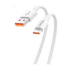 Slika izdelka: Kabel USB-C => USB-A 2.0 1,20m 6A Vipfan X17 – bel (X17TC)
