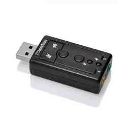Slika izdelka: Zvočna kartica, USB, Virtual 7.1 3D, Ewent EW3762